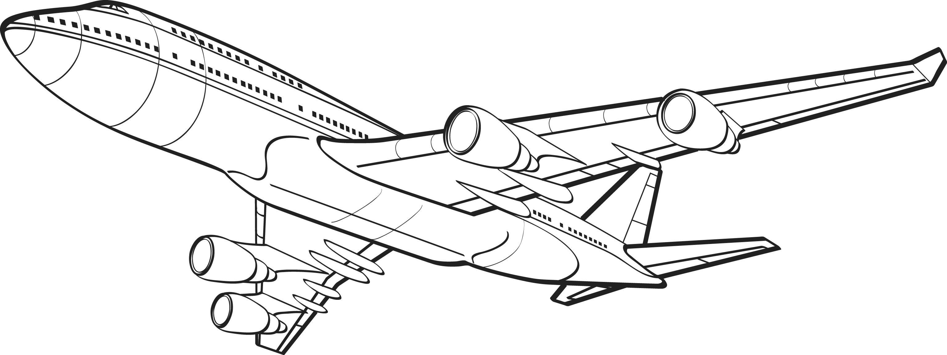 free printable airplane coloring pages