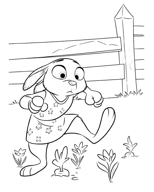 free printable coloring pages of zootopia