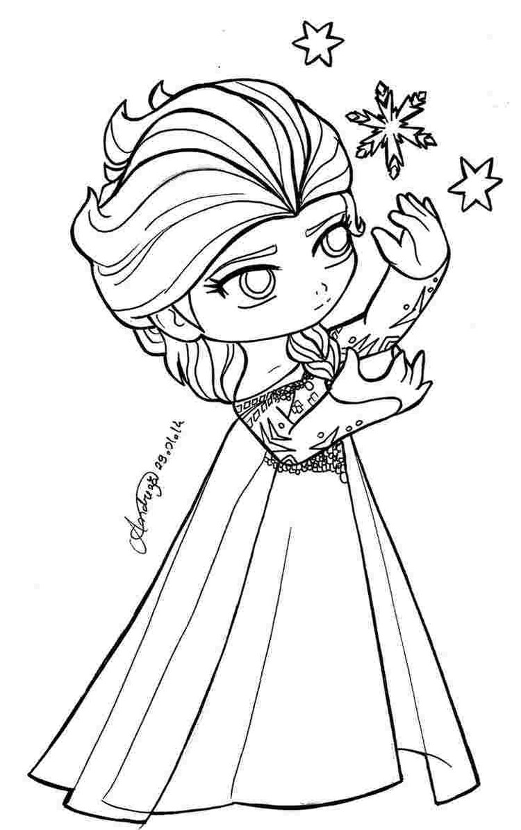 free printable elsa coloring pages