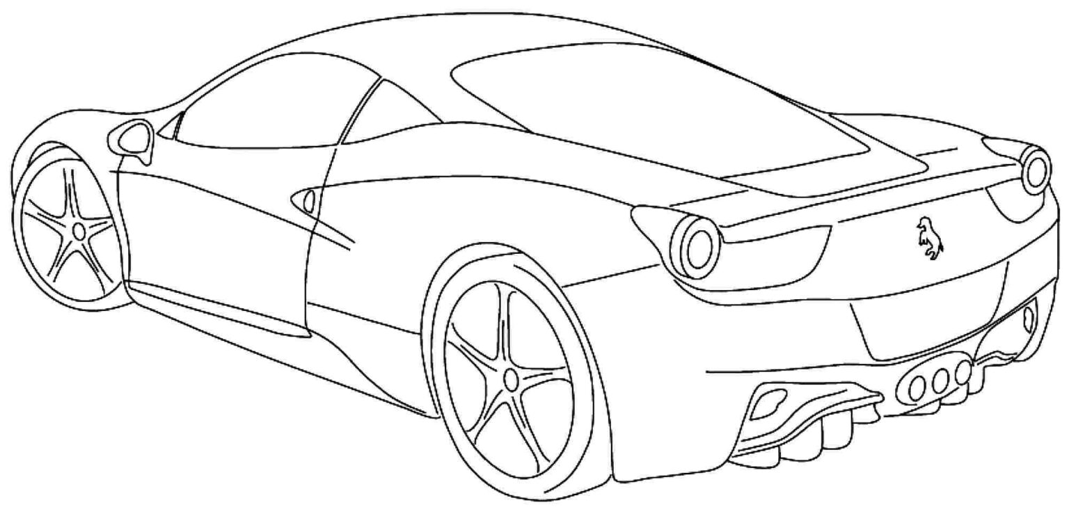 Free Printable Ferrari Coloring Pages Pdf - Coloringfolder.com