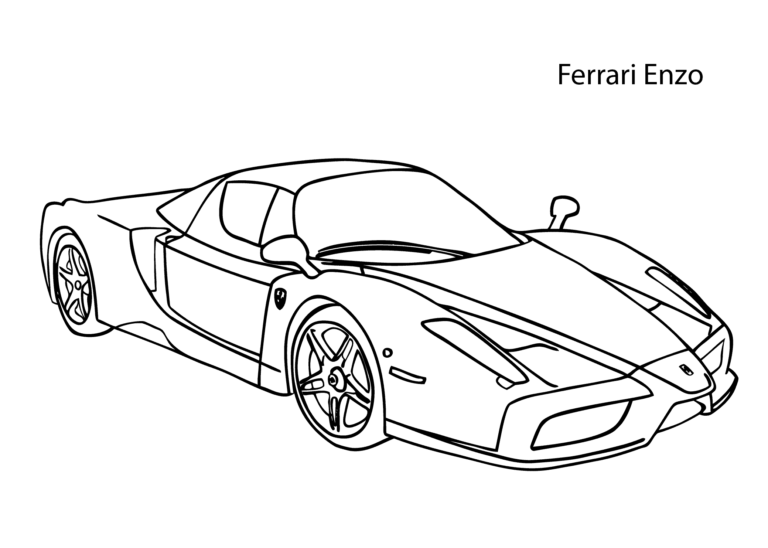 Free Printable Ferrari Coloring Pages Pdf - Coloringfolder.com