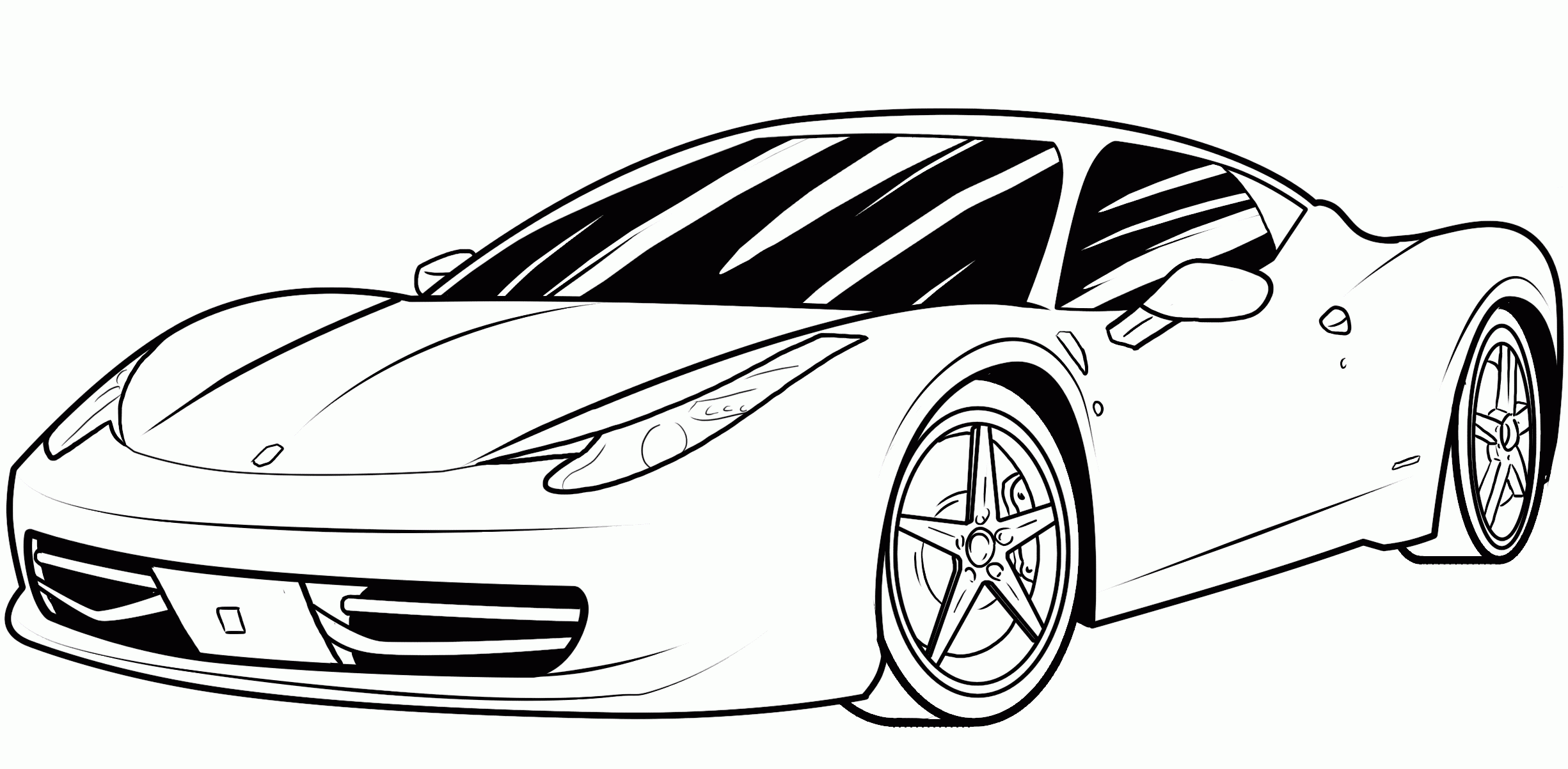 ferrari coloring pages for kids