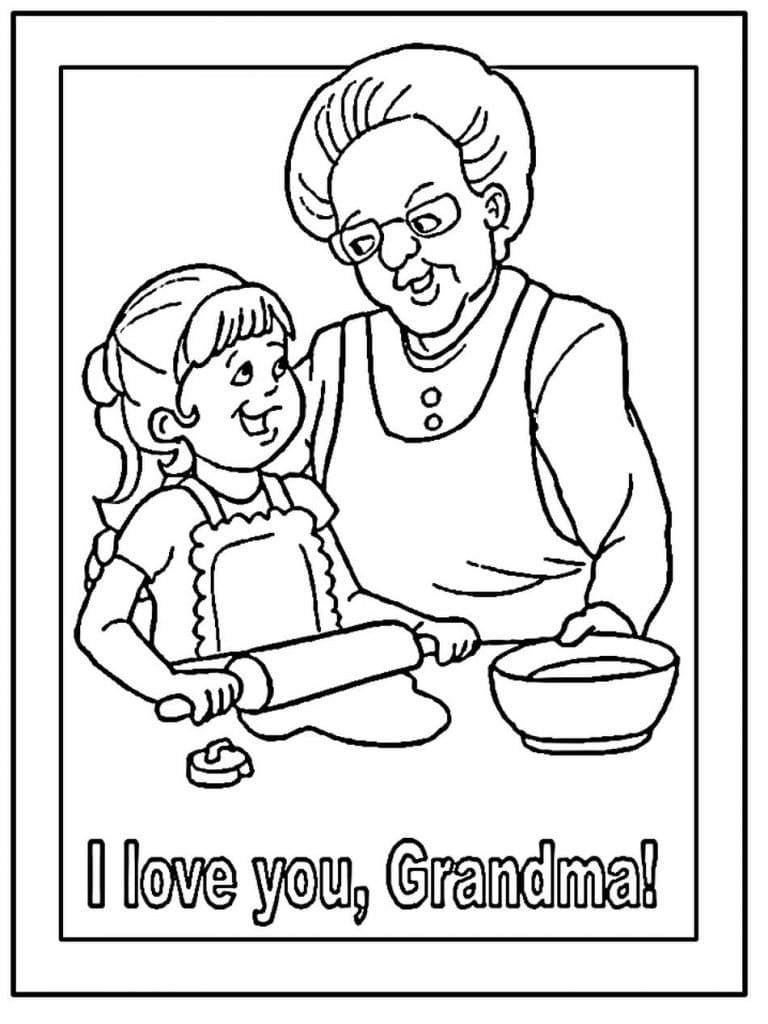 i love you grandma coloring pages