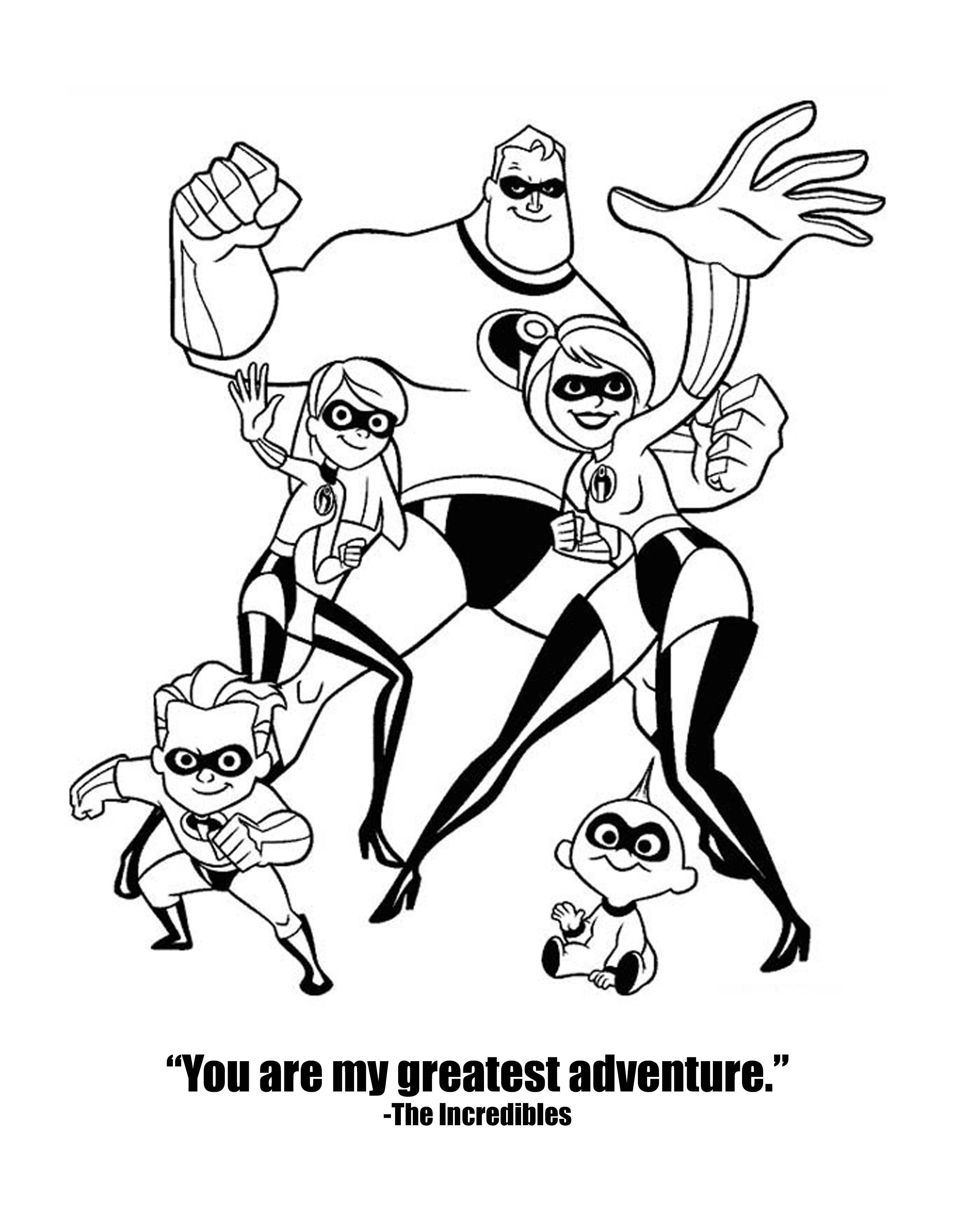 coloring pages incredibles 2