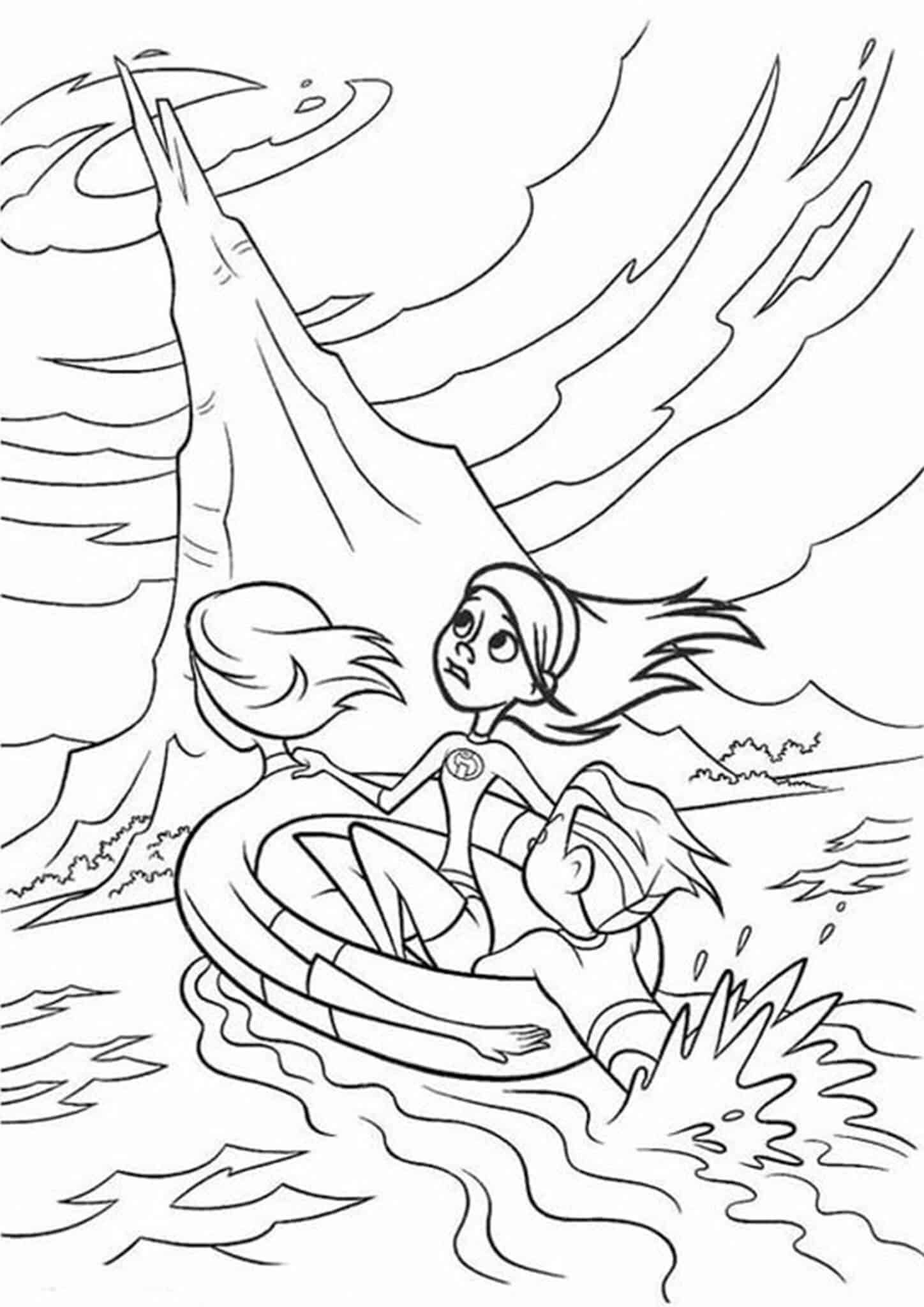 incredibles coloring pages free