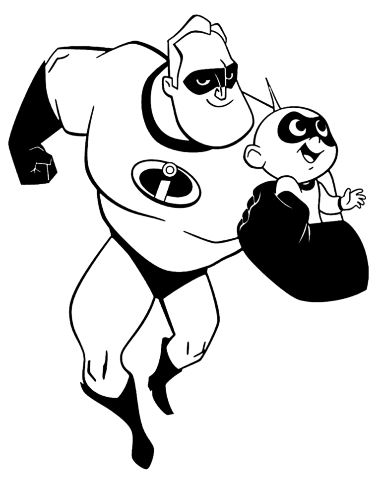 Free Printable Incredibles Coloring Pages Pdf For Kids - Coloringfolder.com