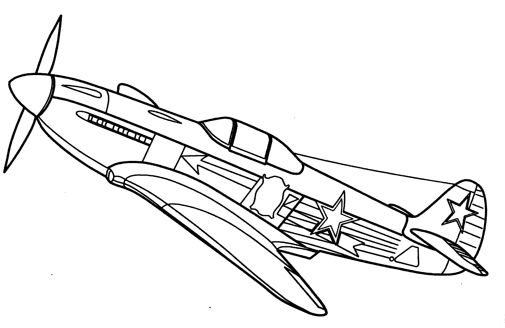 jet airplane coloring pages