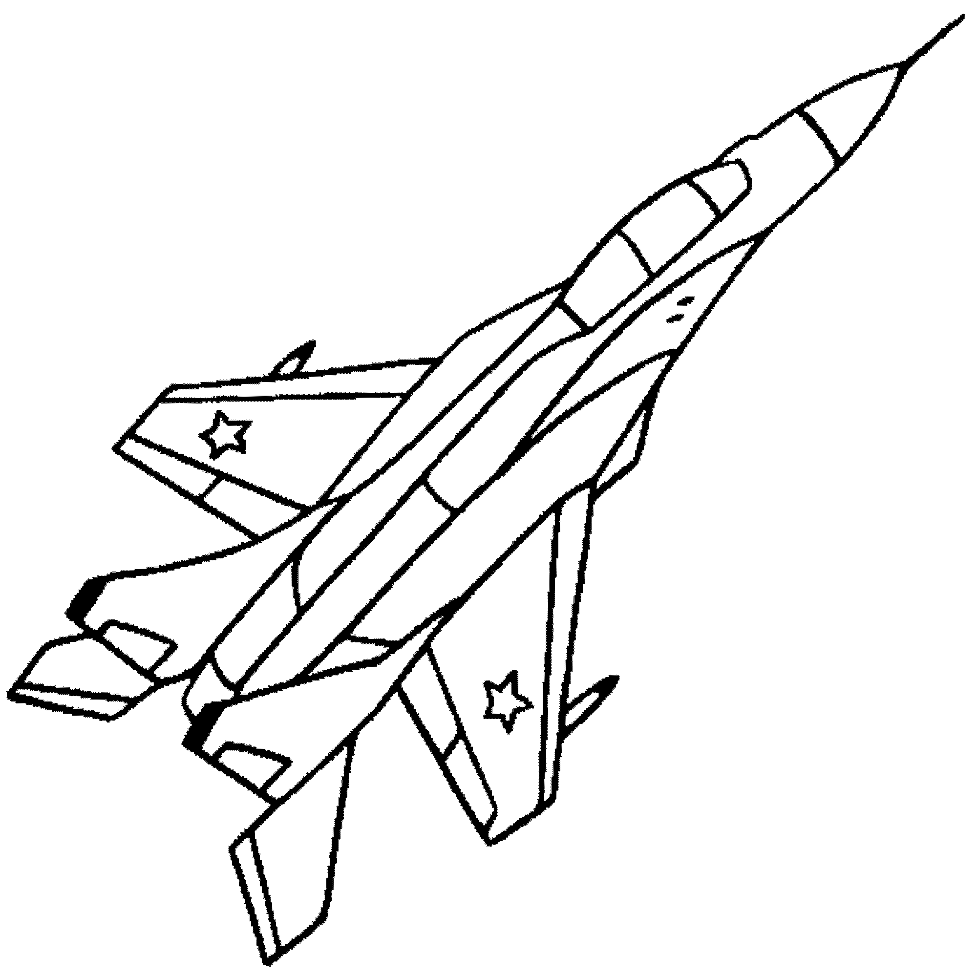 jet coloring pages