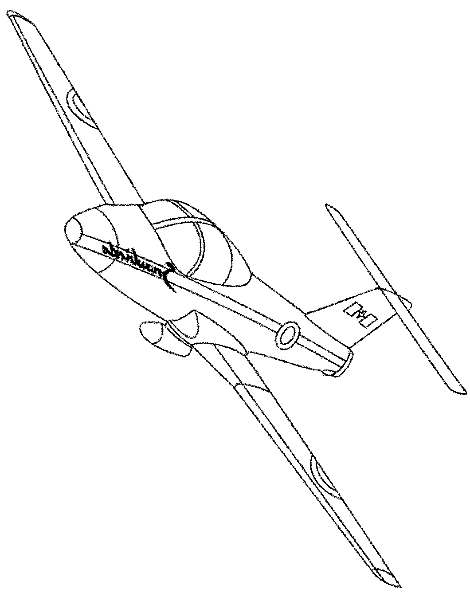 jumbo jet coloring pages
