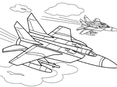 military jet coloring pages