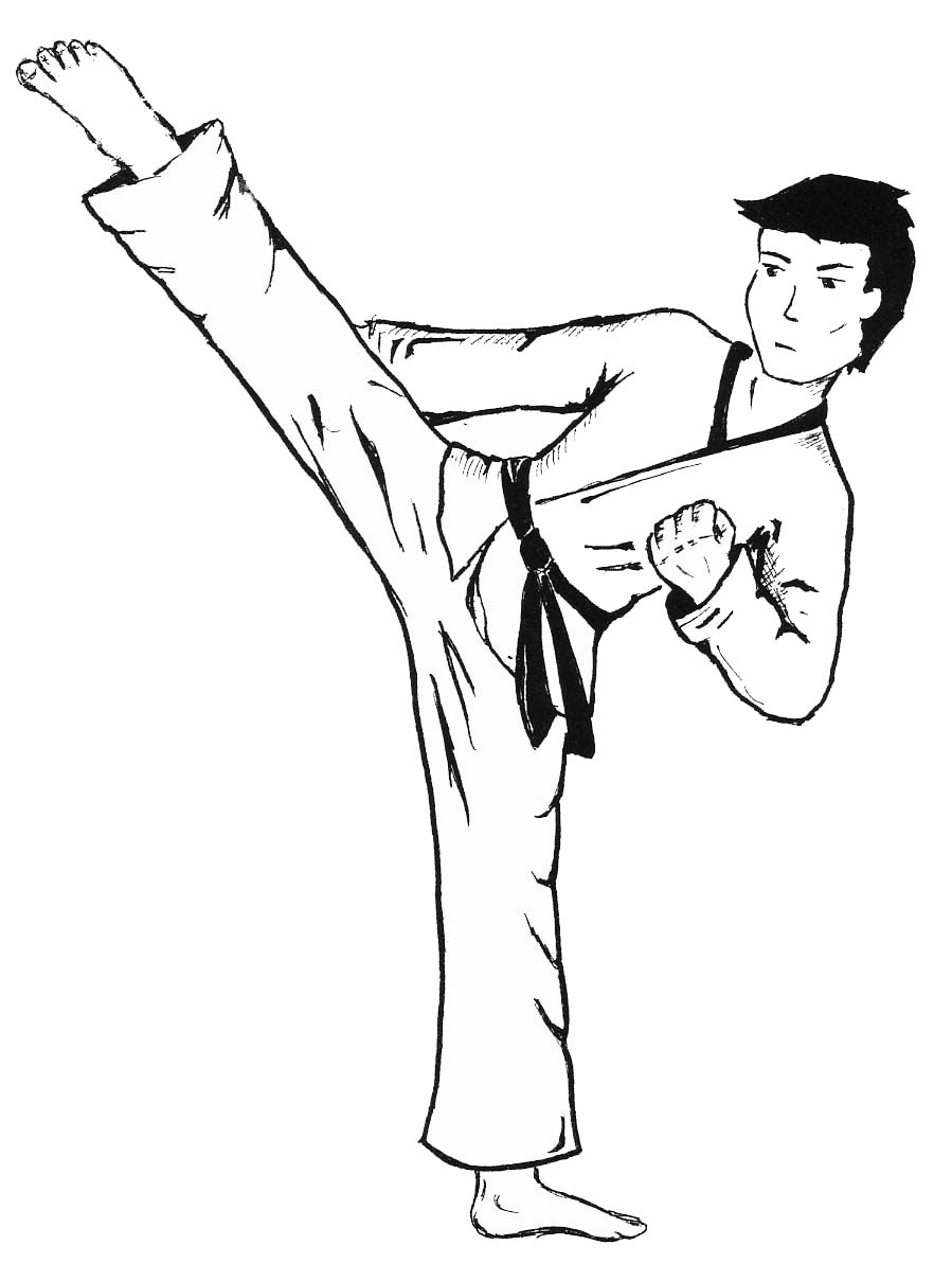 coloring page for sports kids boxing judo and karate coloring pages.jpg