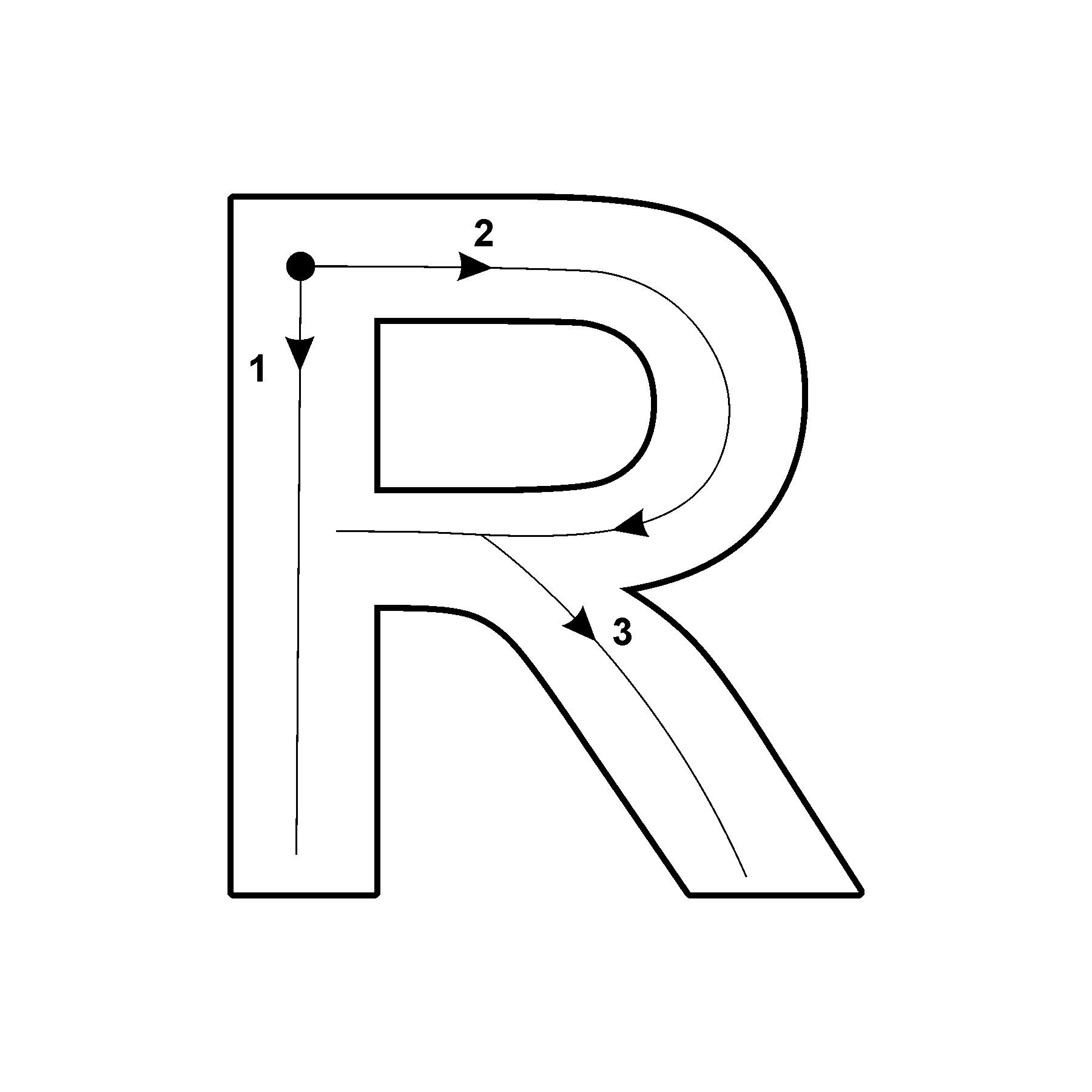 alphabet coloring pages letter r