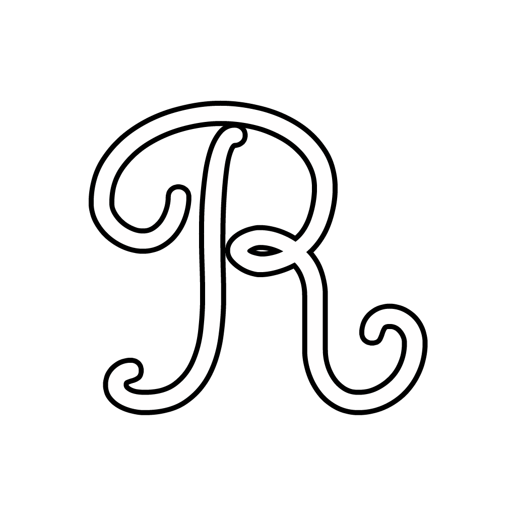 free coloring pages letter r