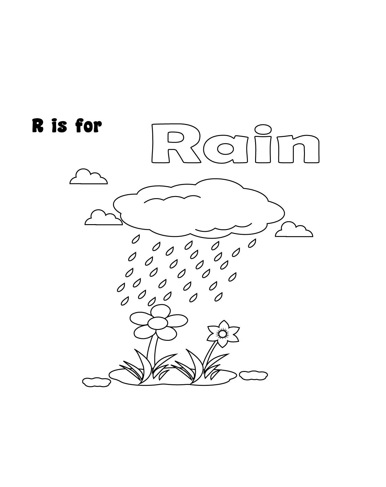 letter r is for coloring pages