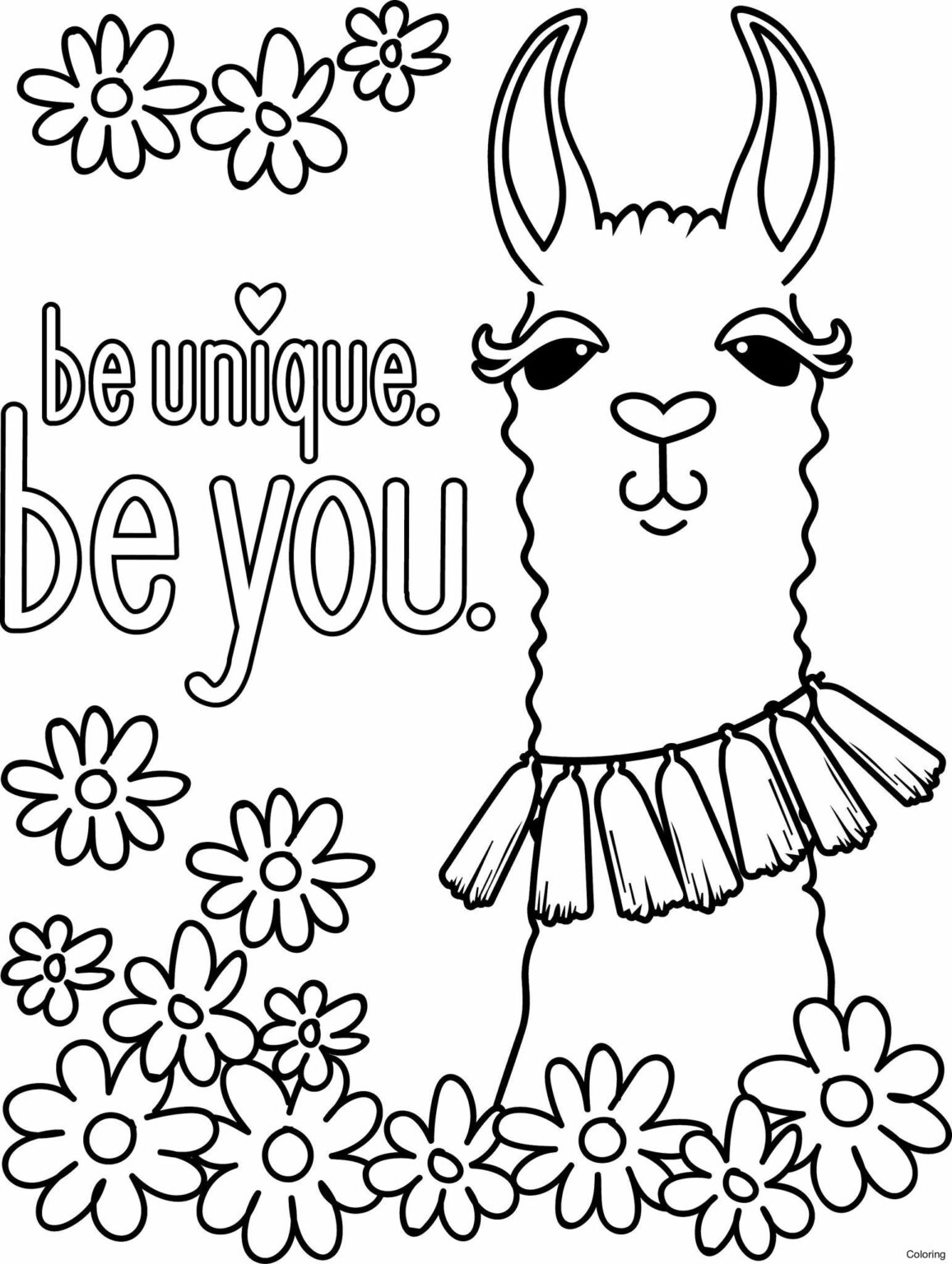 Free Printable Llama Coloring Pages Pdf - Coloringfolder.com