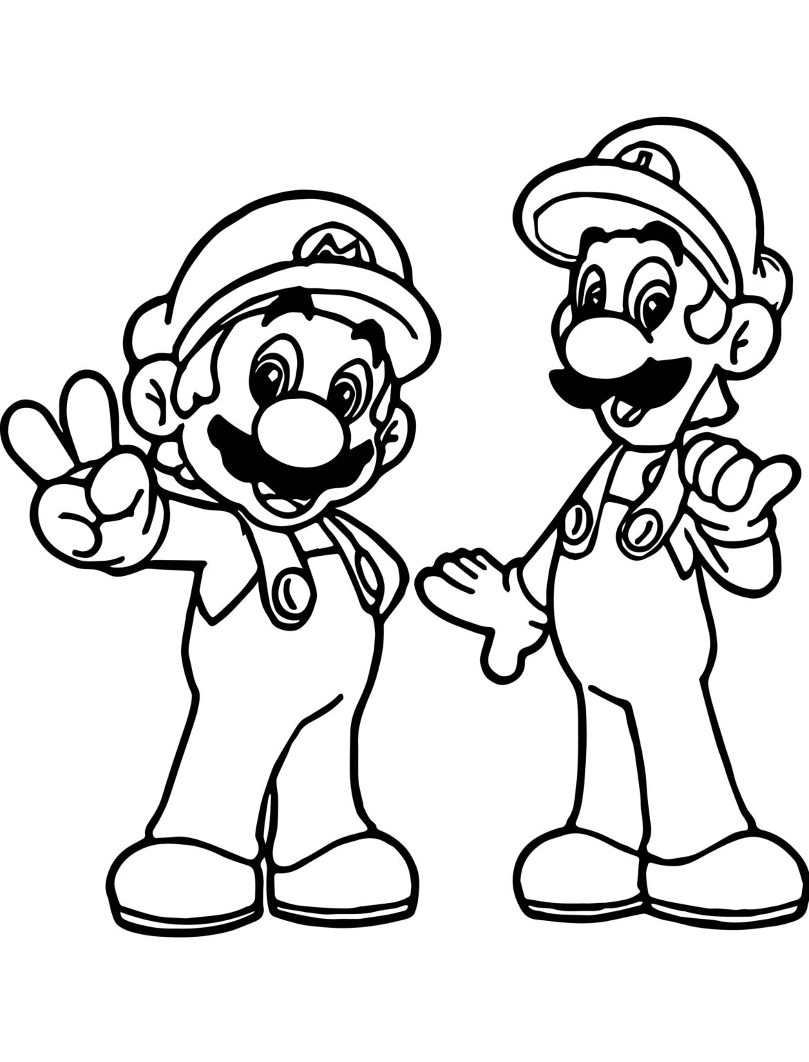 Free Printable Mario And Luigi Coloring Pages Pdf - Coloringfolder.com