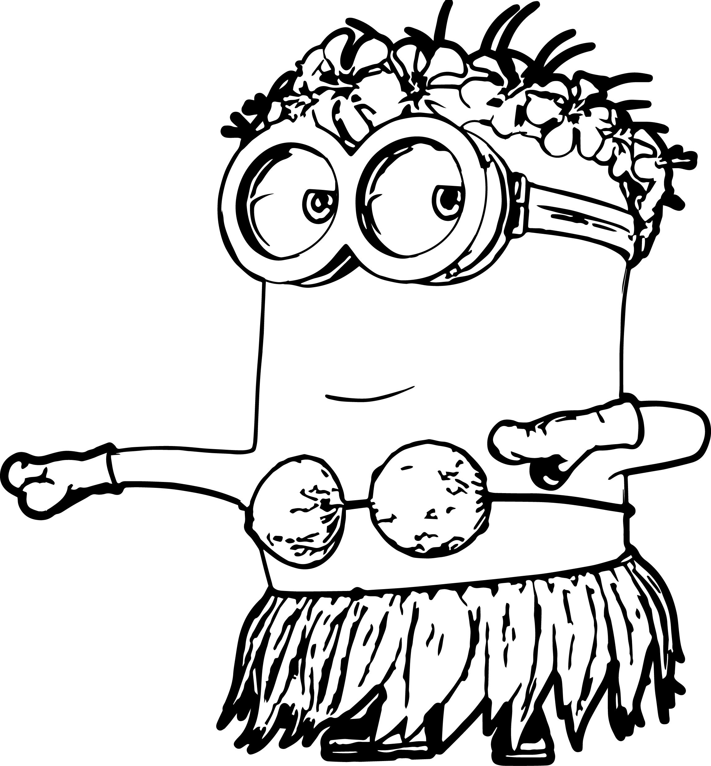 coloring pages minions bob