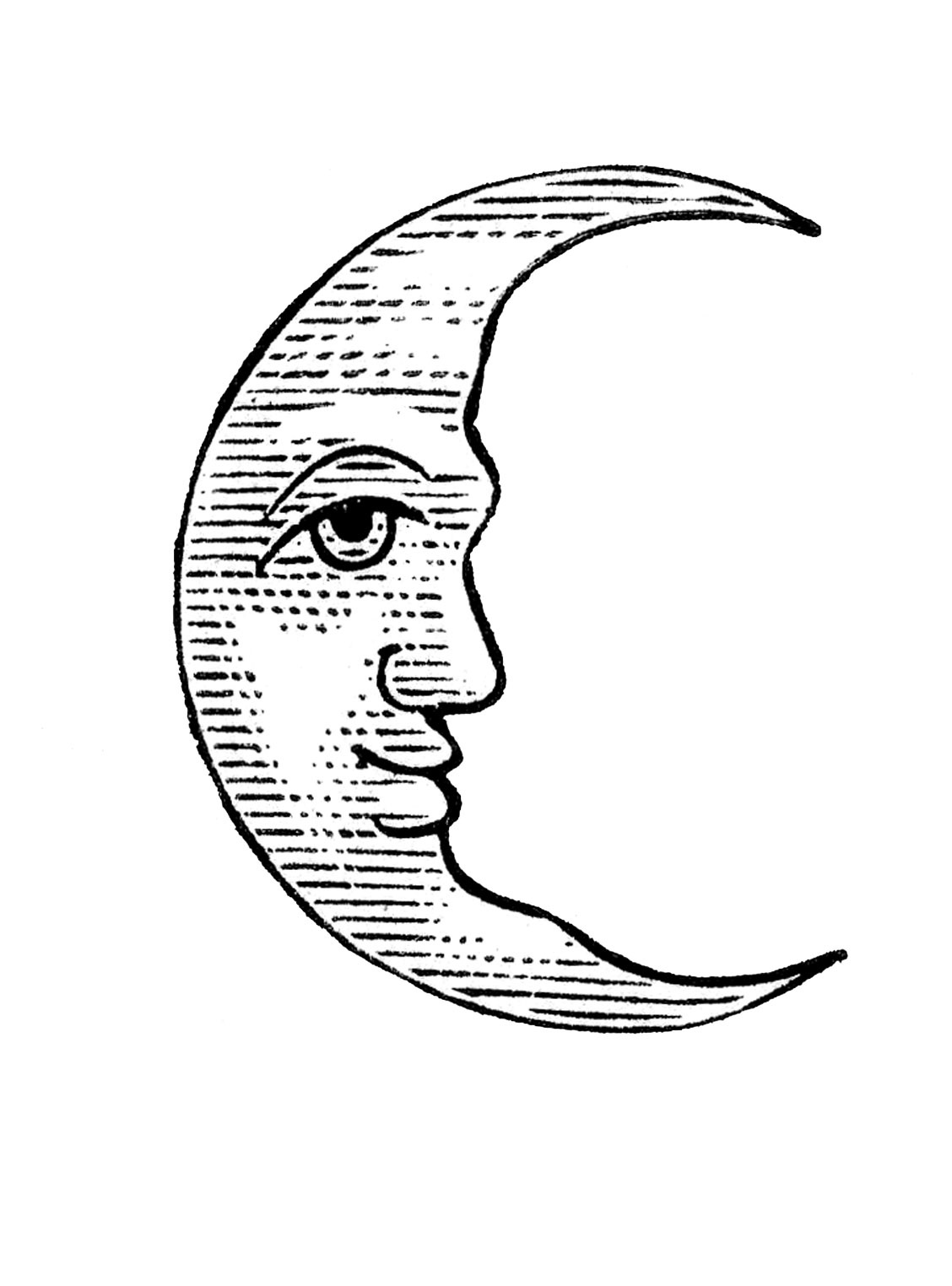 adult coloring pages moon