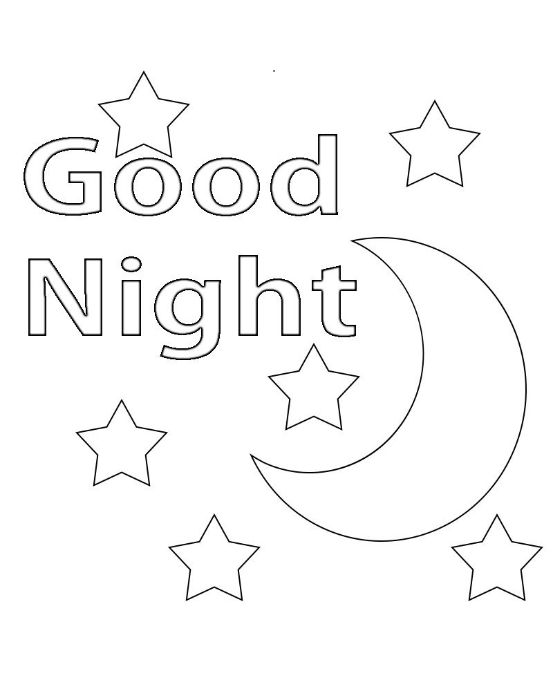 goodnight moon coloring pages