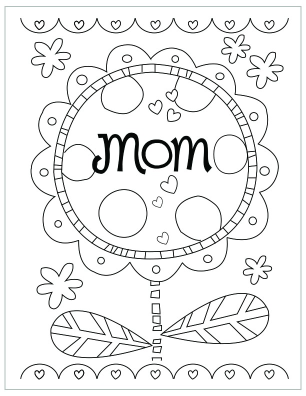 free printable mothers day coloring pages