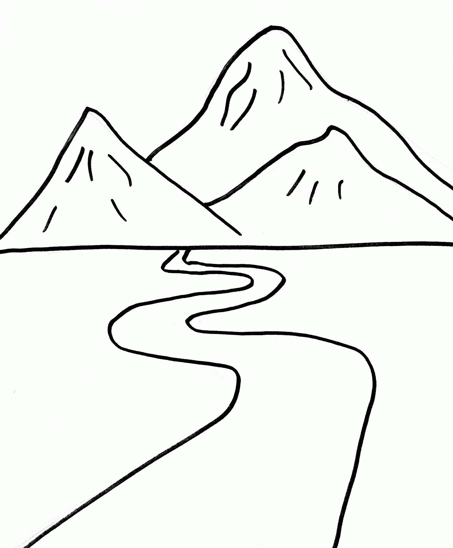 mountain coloring pages