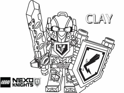nexo knights coloring pages clay