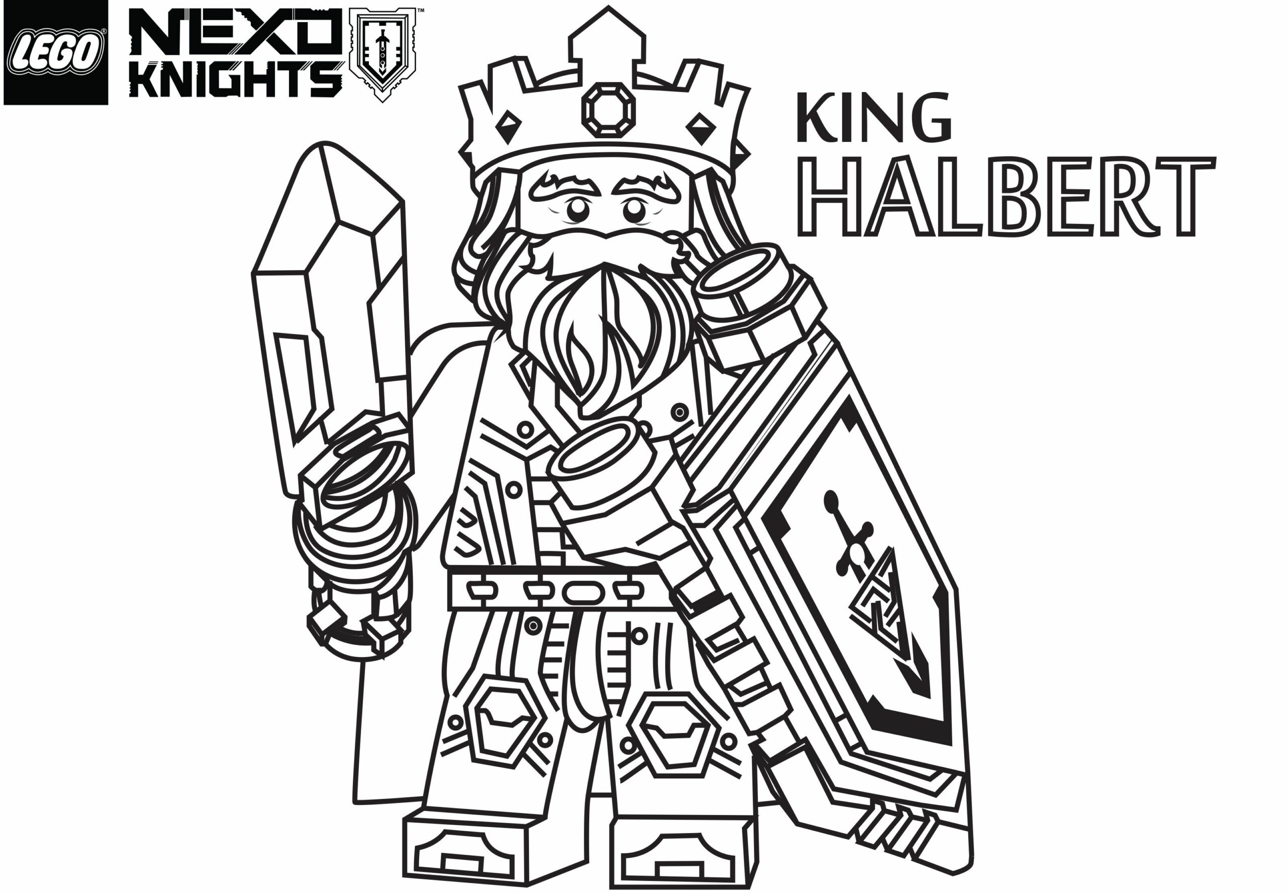 nexo knights coloring pages fortex