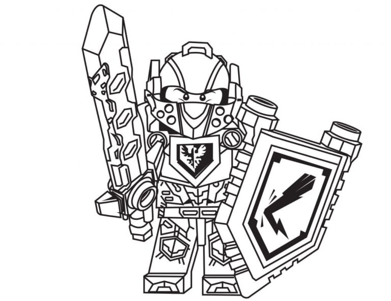 Free Printable Nexo Knight Coloring Pages Pdf - Coloringfolder.com