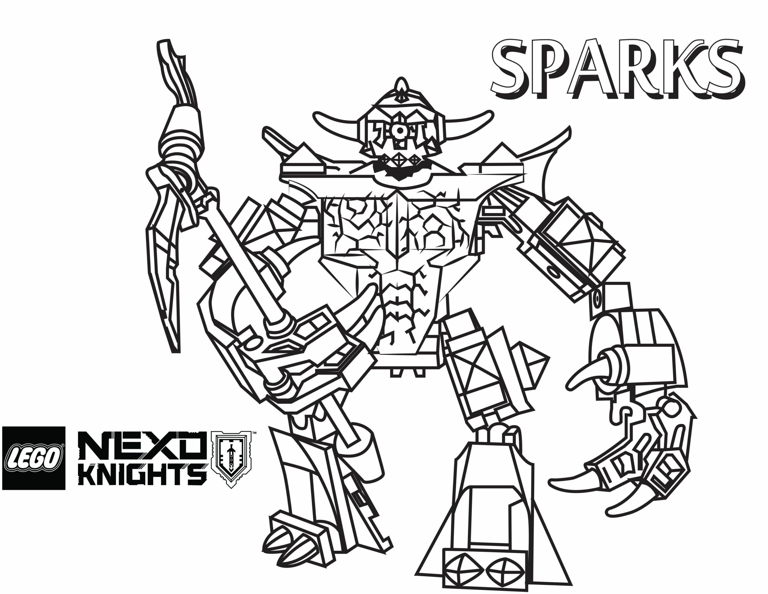 nexo knights coloring pages