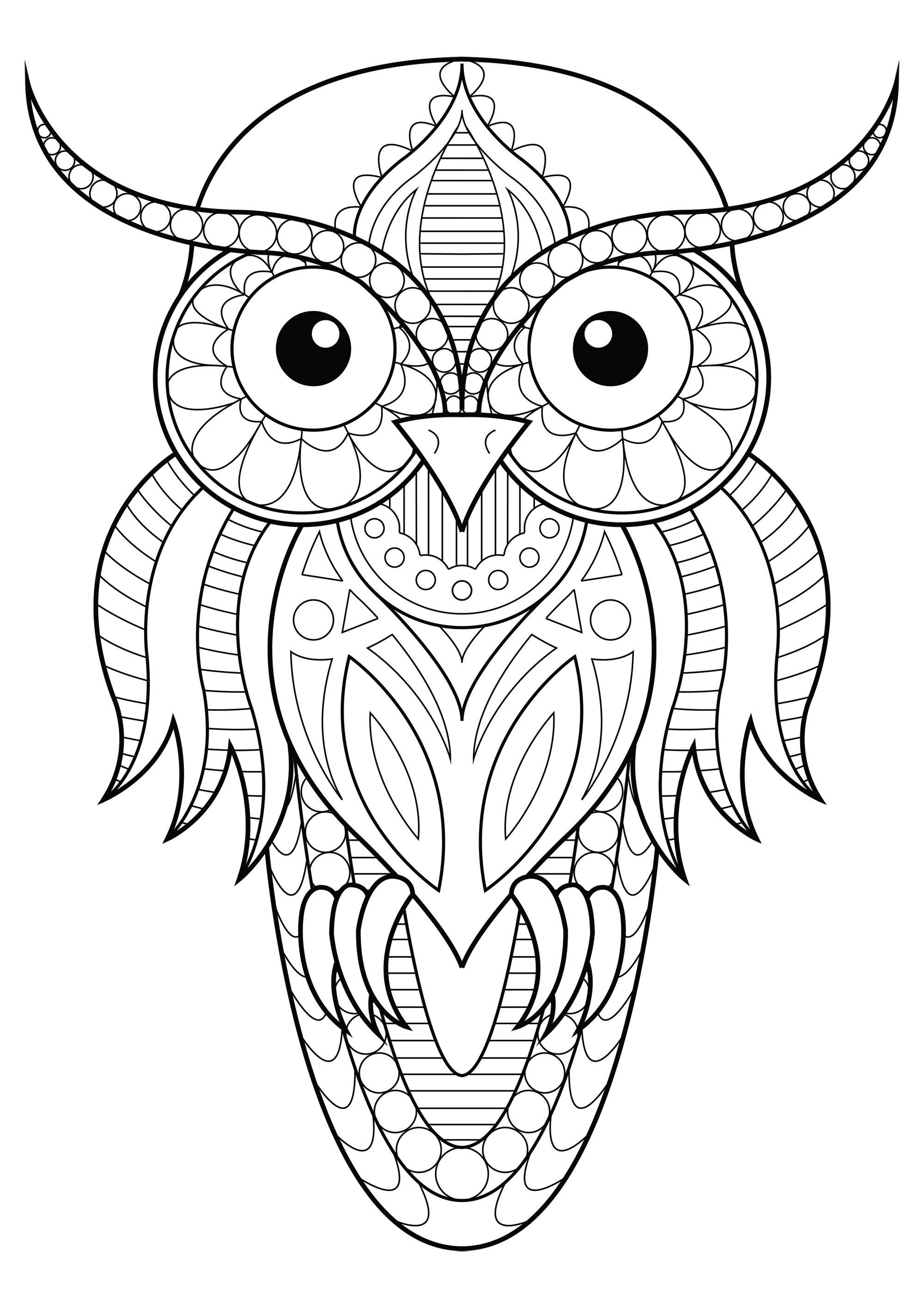 animal pattern coloring pages