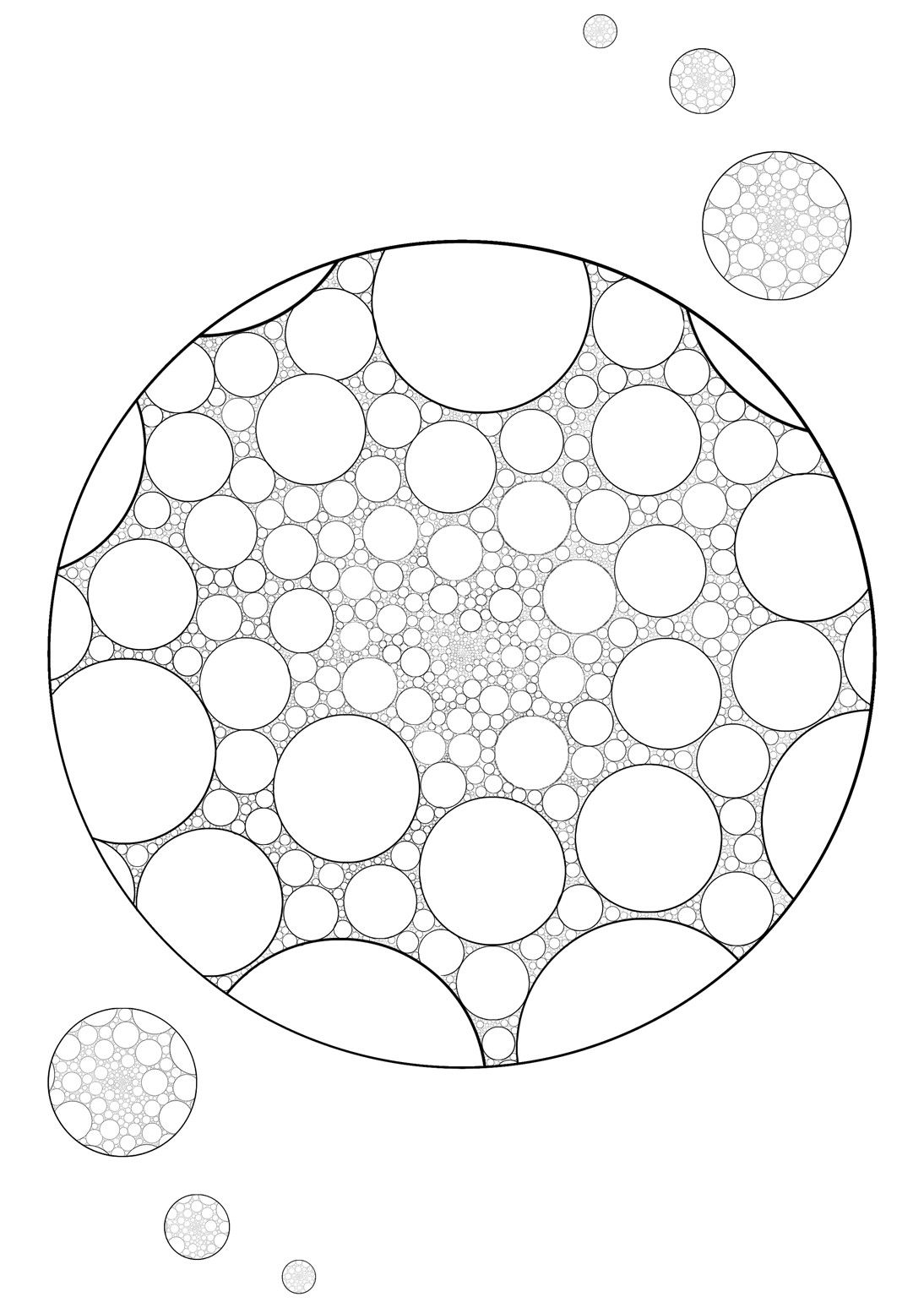 circle pattern coloring pages
