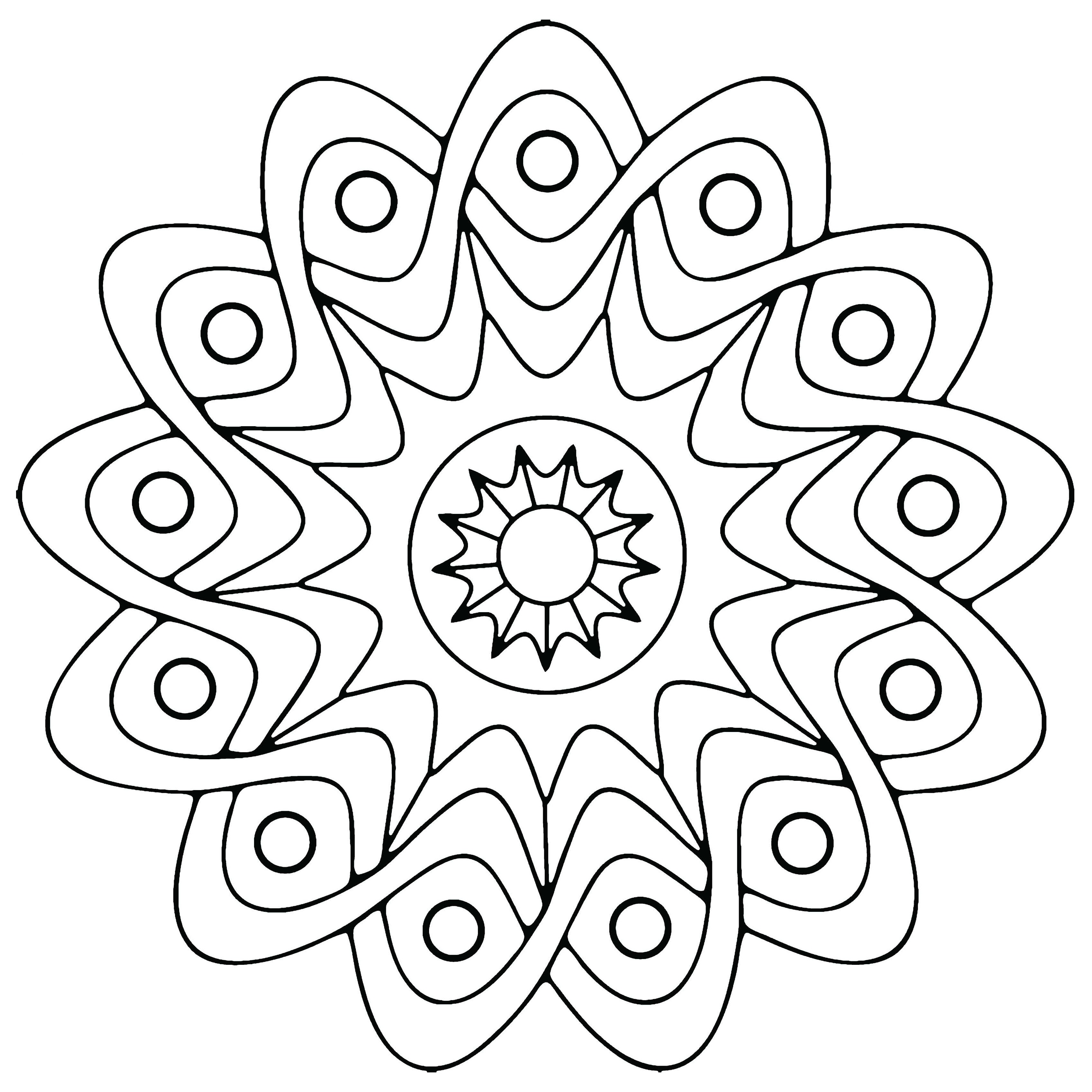 easy pattern coloring pages