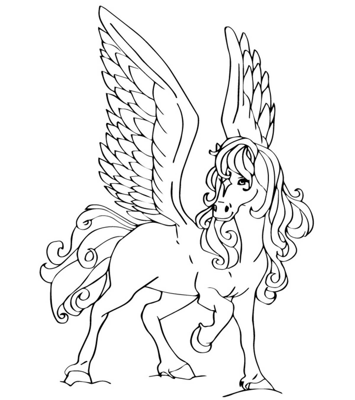 coloring pages of pegasus