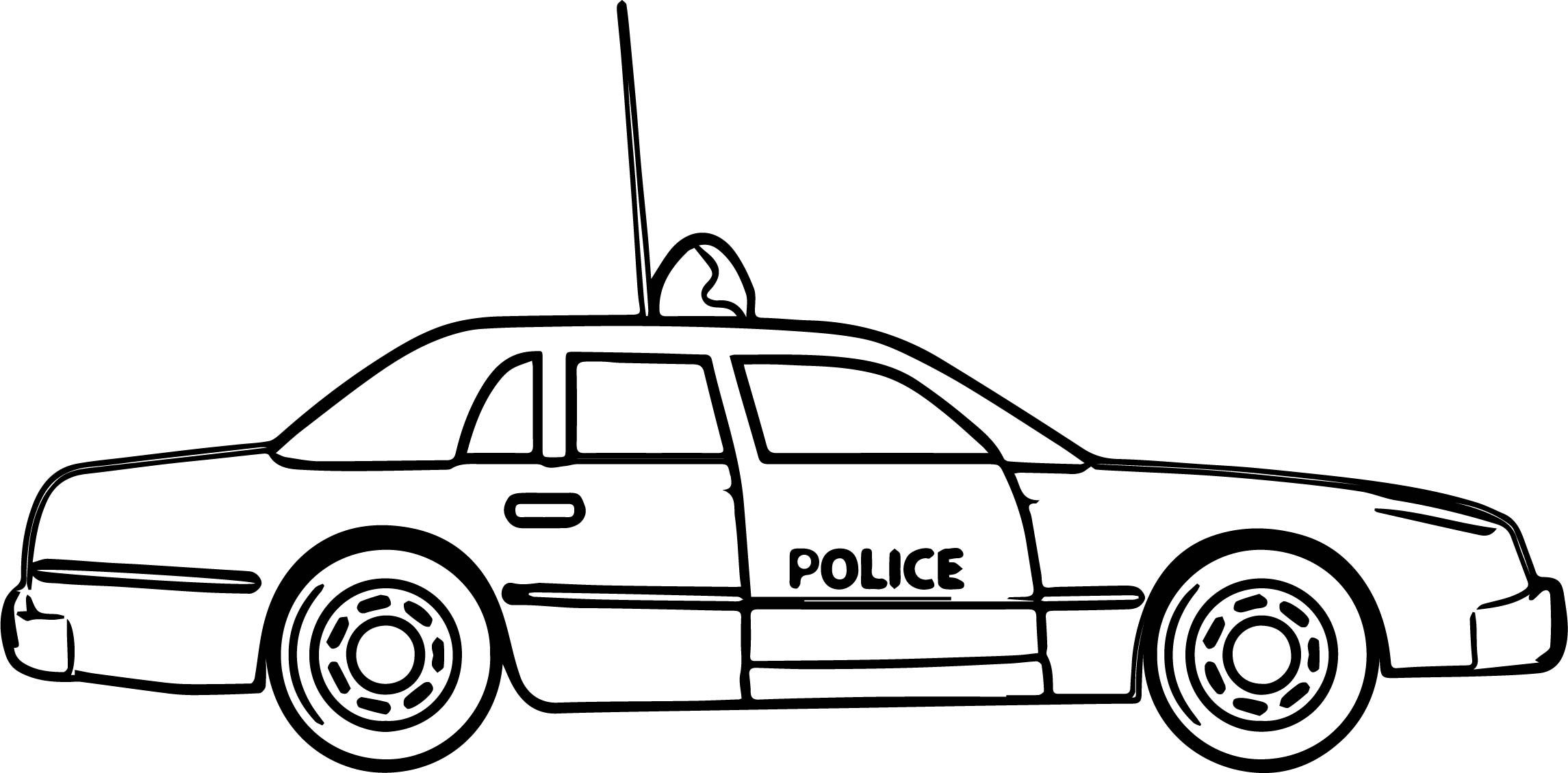 car police coloring pages