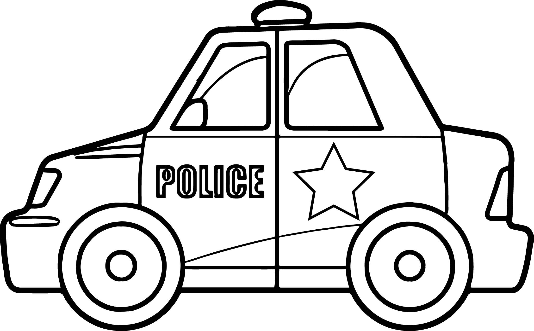 coloring pages for kids police car