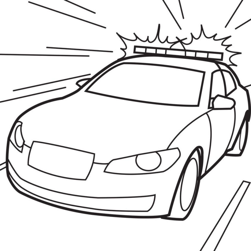 dodge charger police car coloring pages