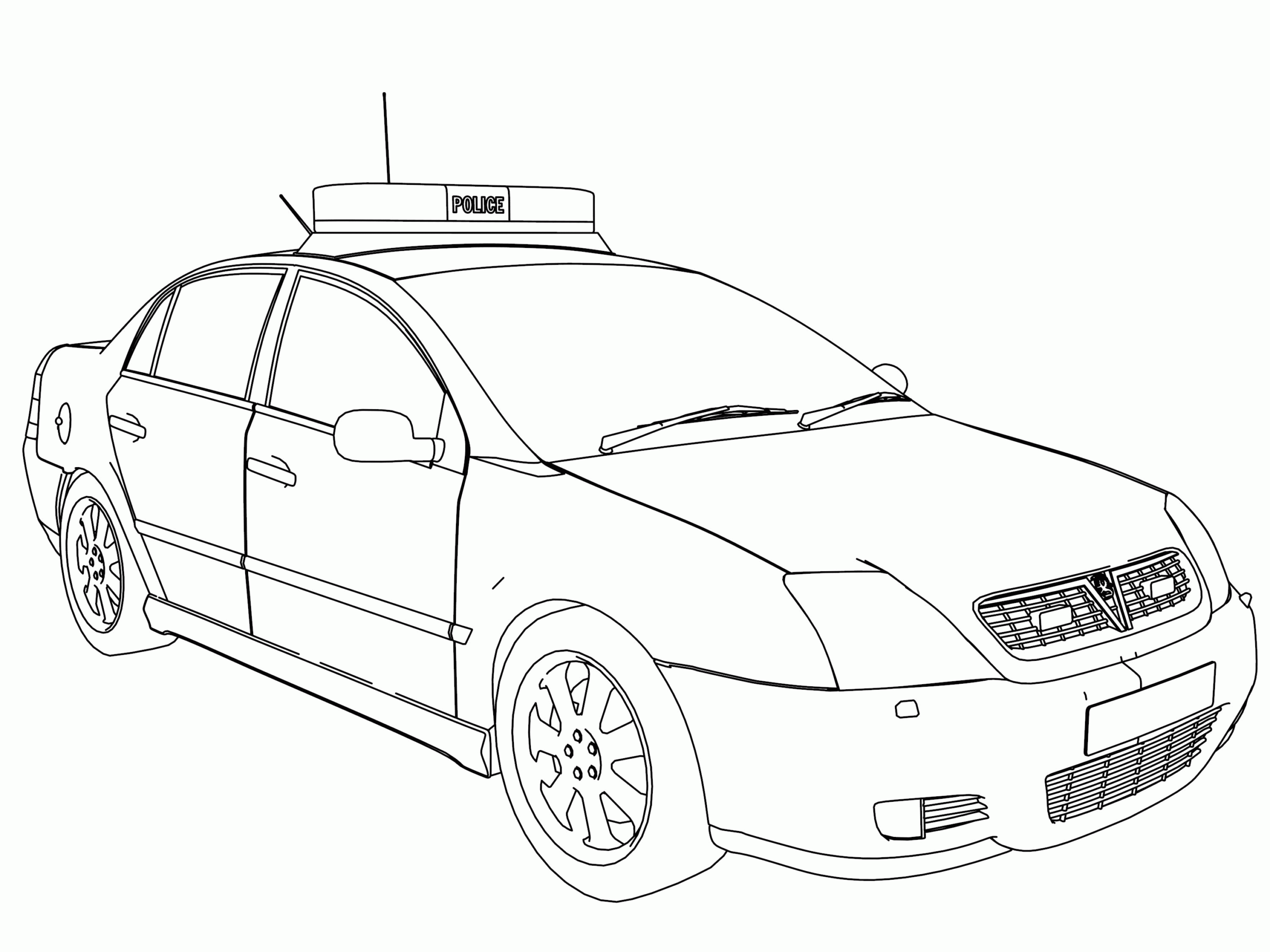police car coloring pages pdf