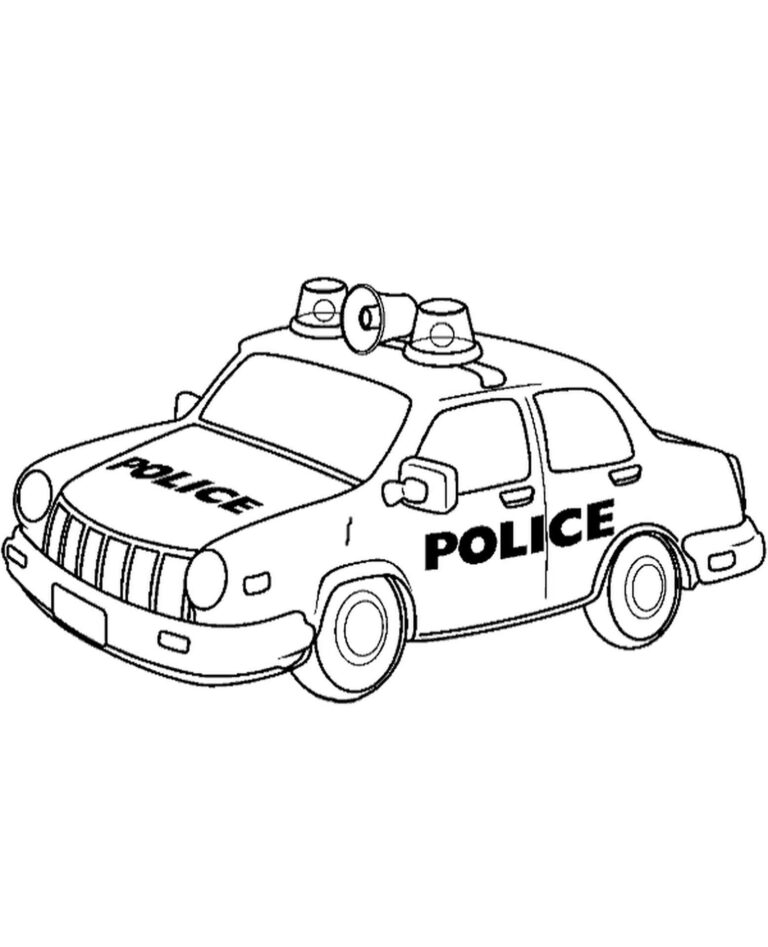 Free Printable Police Car Coloring Pages Pdf - Coloringfolder.com