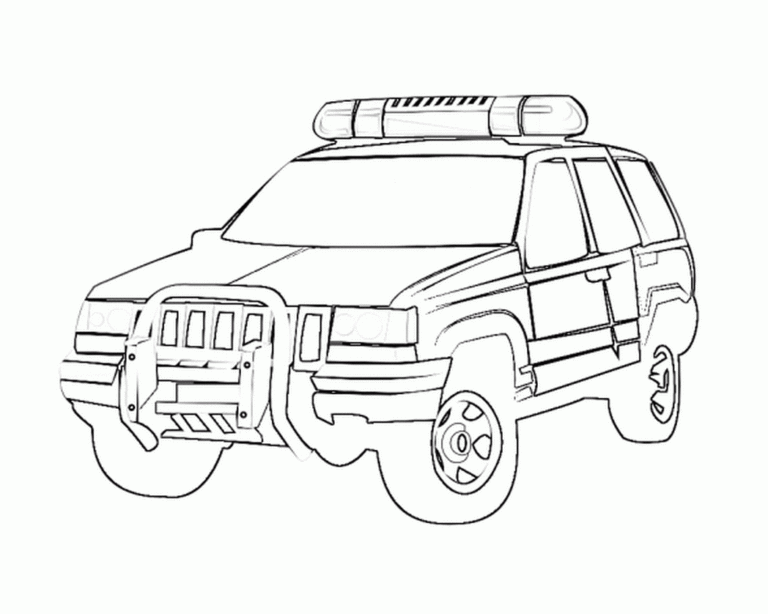 Free Printable Police Car Coloring Pages Pdf - Coloringfolder.com