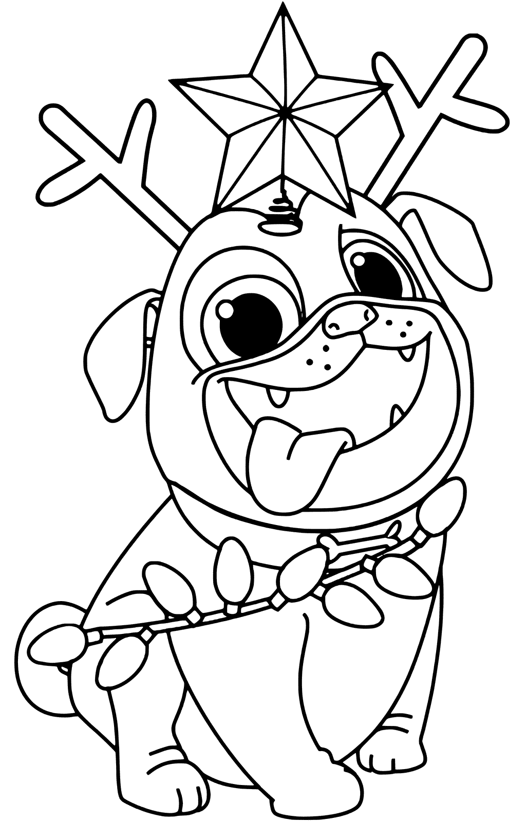 baby pug coloring pages