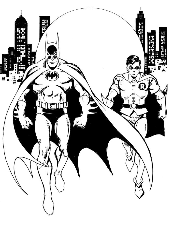batman and robin coloring pages