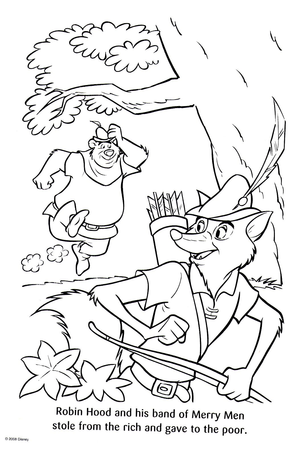 robin hood coloring pages