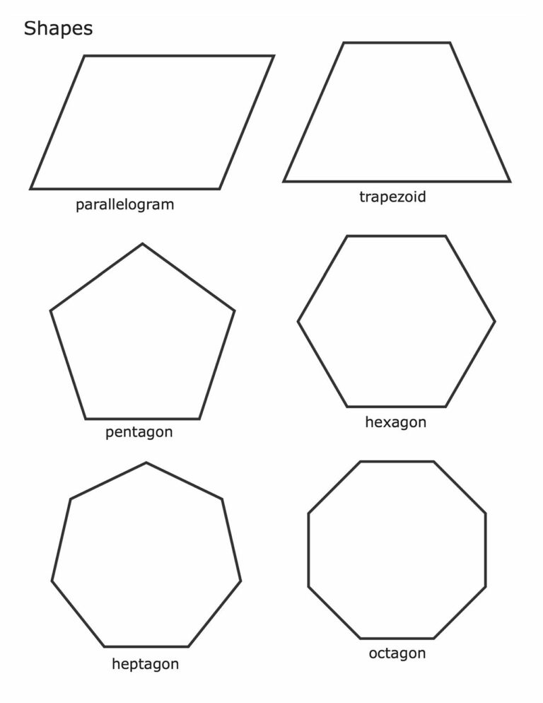 Free Printable Shapes Coloring Pages Pdf - Coloringfolder.com