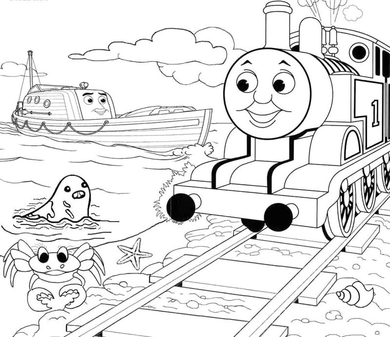 free printable thomas the train coloring pages