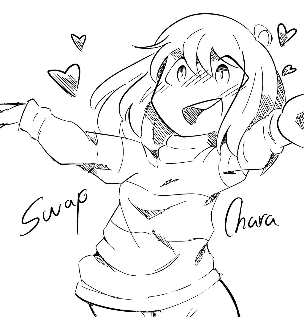 undertale chara coloring pages
