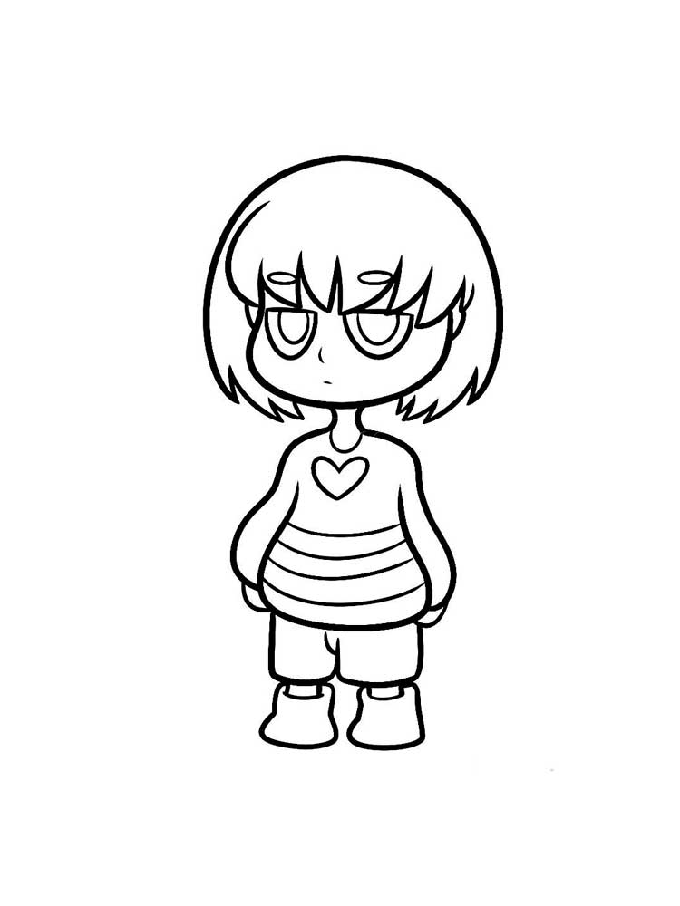 undertale coloring pages chara