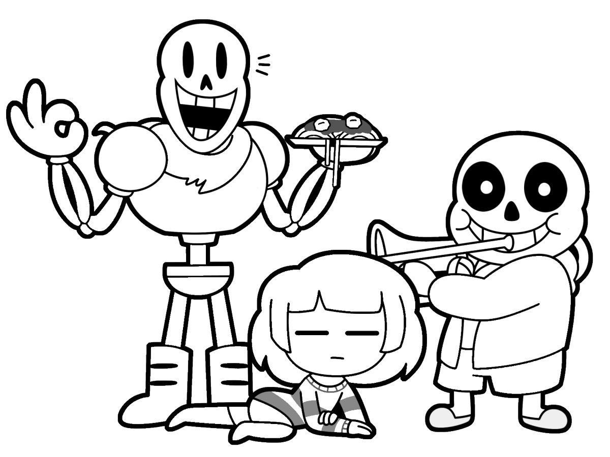 undertale coloring pages