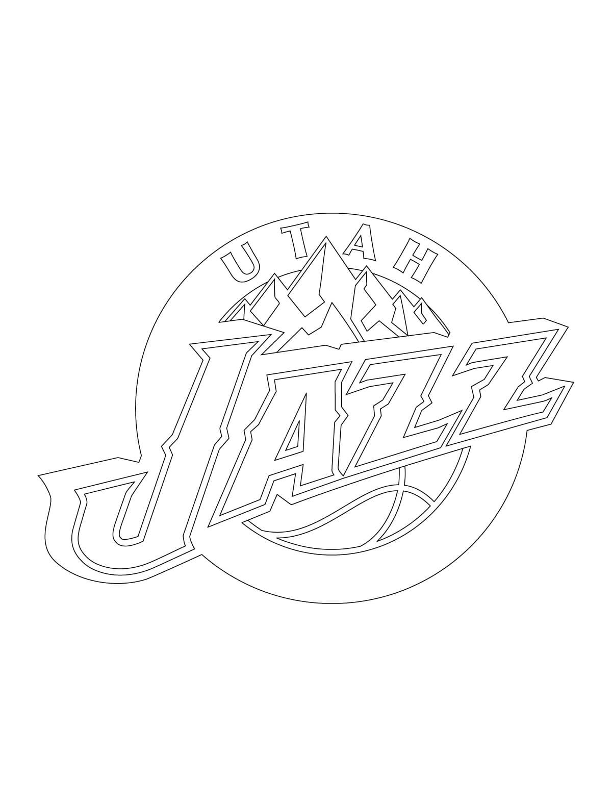 free printable utah jazz coloring pages