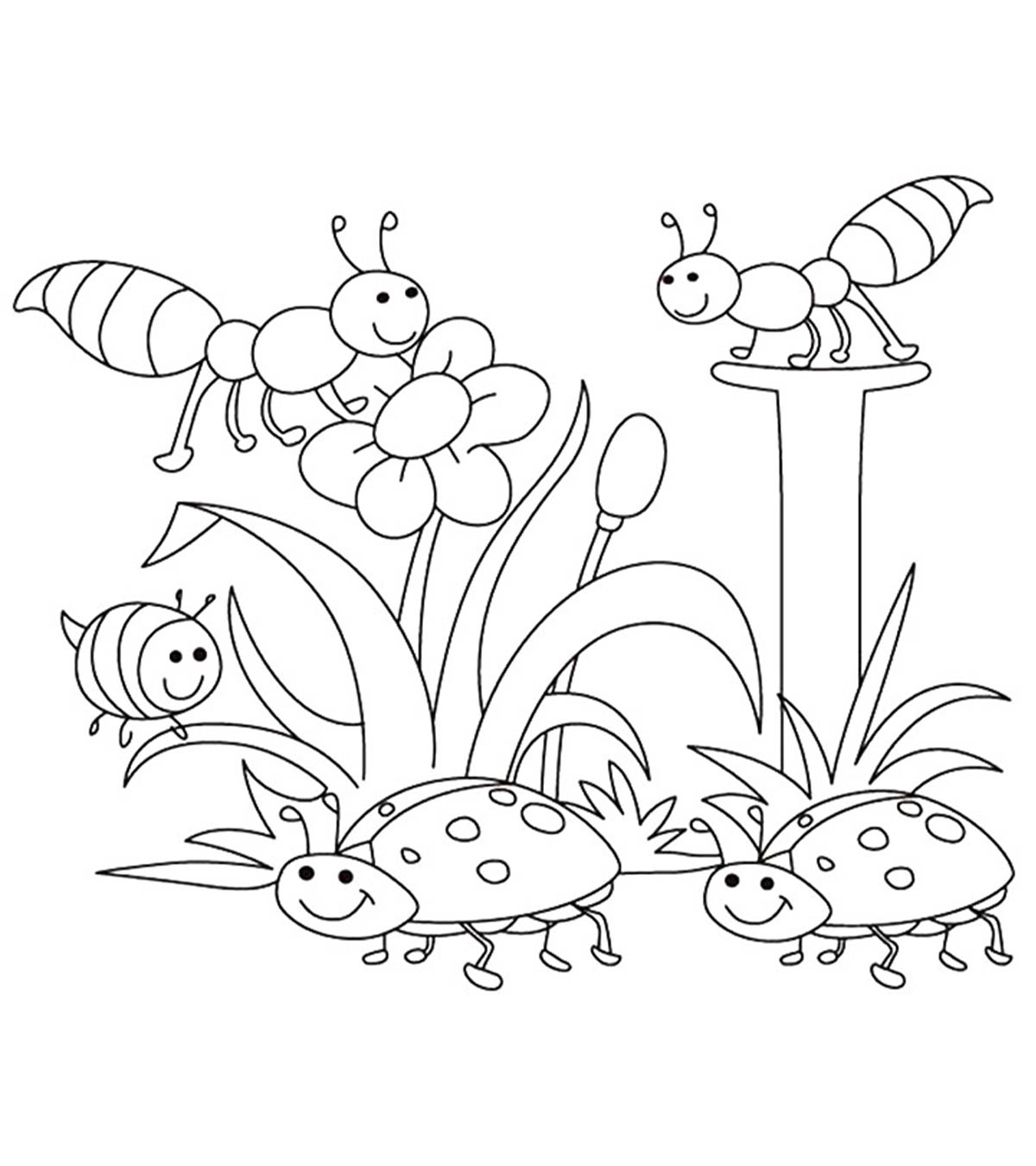 spring weather coloring pages