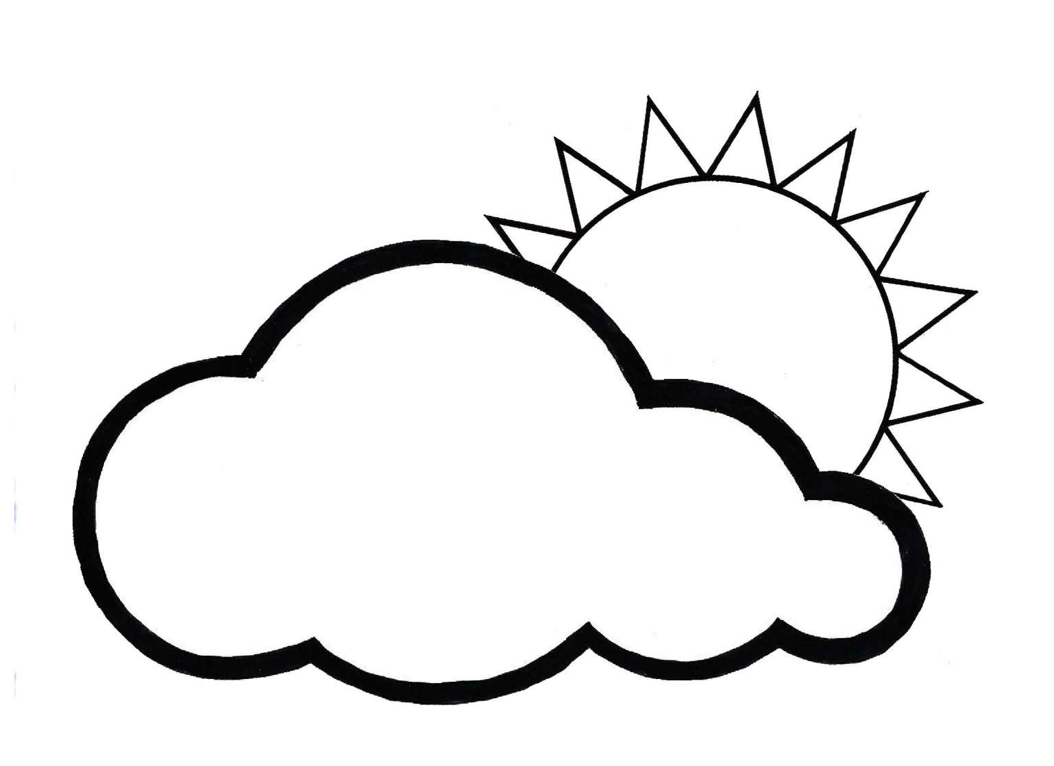 sunny weather coloring pages
